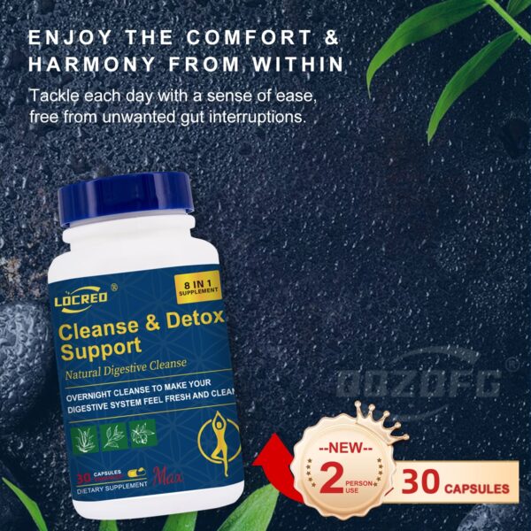 Cleanse & Detox Capsule Gentle Herbal Supports Digestive Health 30 Capsules - Image 5