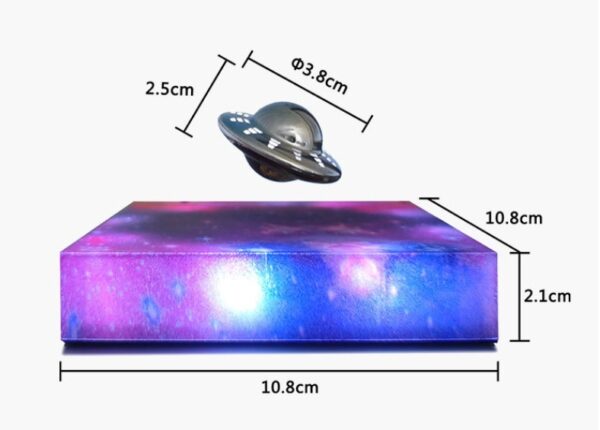 Levitating UFO Color Galaxy Lamp Magnetic Suspension UFO Star Light Creative Gift Decoration Home Decor - Image 5