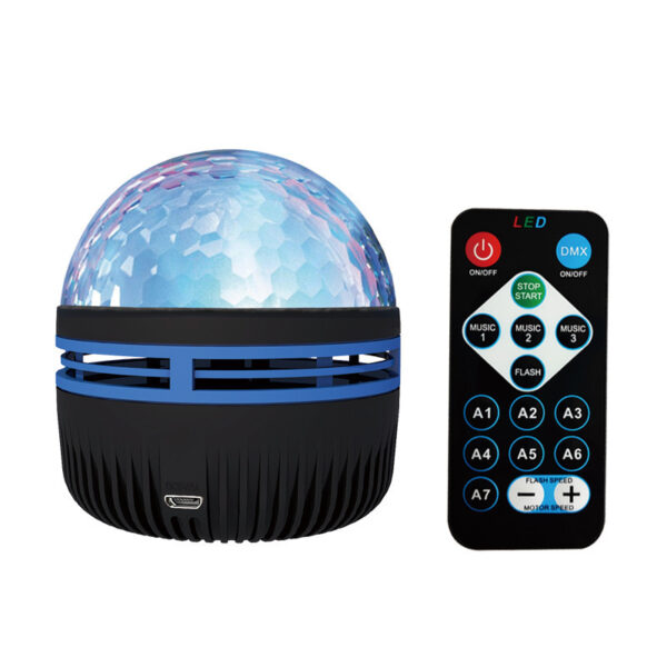 LED Star Galaxy Projector Lamp Spotlight Colorful Rotating Magic Ball Bedroom Atmosphere Lamp Bar KTV Disco Party Stage Light - Image 6