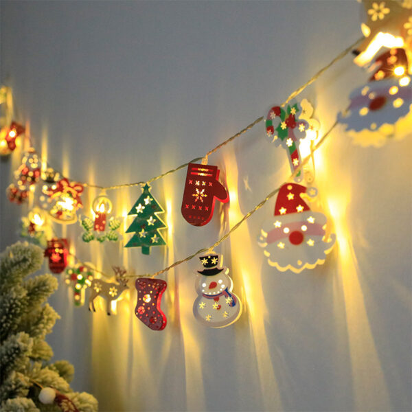 Christmas LED Light String Santa Claus Elk Snowman Xmas Ornament String Light Christmas Decorations New Year Navidad Gift - Image 3