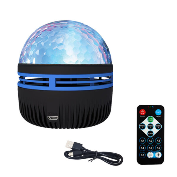 LED Star Galaxy Projector Lamp Spotlight Colorful Rotating Magic Ball Bedroom Atmosphere Lamp Bar KTV Disco Party Stage Light - Image 7