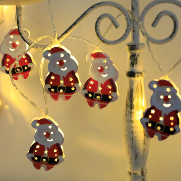 Christmas LED Light String Santa Claus Elk Snowman Xmas Ornament String Light Christmas Decorations New Year Navidad Gift - Image 2