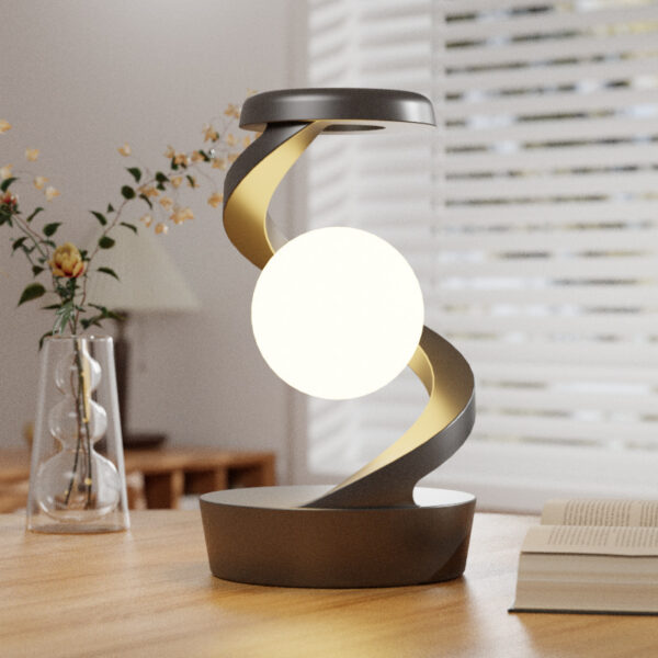 Rotating Moon Desk Lamp With Phone Wireless Charging Sensor Control Table Lamps Decorative Desktop Lamp Small Night Lamp Home Decor - Image 3