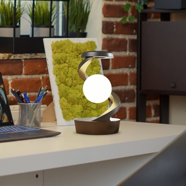 Rotating Moon Desk Lamp With Phone Wireless Charging Sensor Control Table Lamps Decorative Desktop Lamp Small Night Lamp Home Decor - Image 9