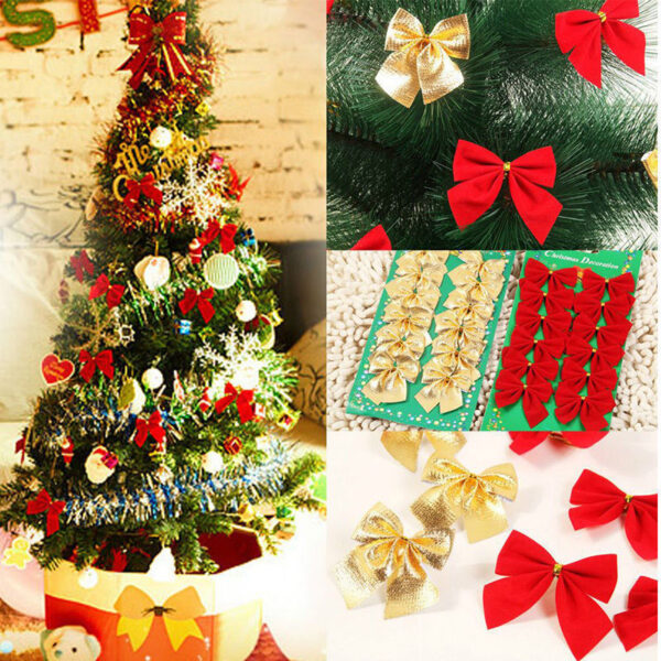 Christmas Tree Ornaments Christmas Decoration Bow - Image 7