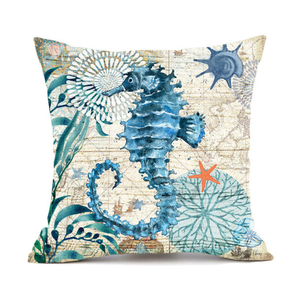 Cushion Covers Sea Turtle Printed Throw Pillow Cases For Home Decor Sofa Chair Seat - Image 4