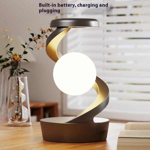 Rotating Moon Desk Lamp With Phone Wireless Charging Sensor Control Table Lamps Decorative Desktop Lamp Small Night Lamp Home Decor - Image 2