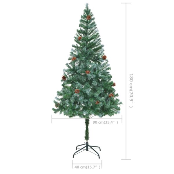 vidaXL Artificial Christmas Tree with Pinecones 180 cm - Image 4